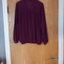 Kate & Pippa Plum Blouse. S-XL 16.  B.N.W.T. Image 4