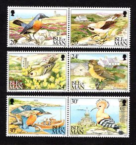 1994 Isle of Man Calf of Man Bird Observatory Commemorative Stamp Sheetlets Mint Never Hinged (MNH)