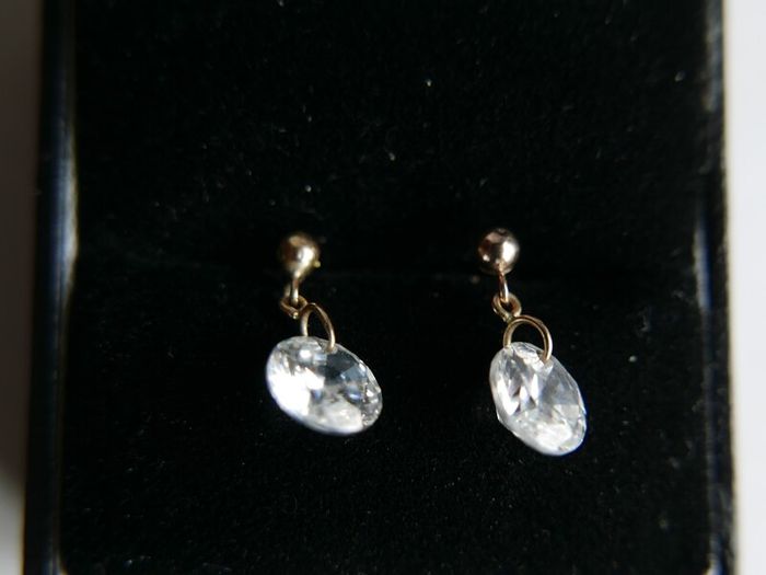 Vintage 9ct Gold 375  Drop/Dangle Art Deco  Earrings 1,46g