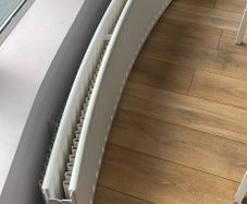 Curved radiator