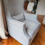 Modern High-Back Wingback Armchair Image 7