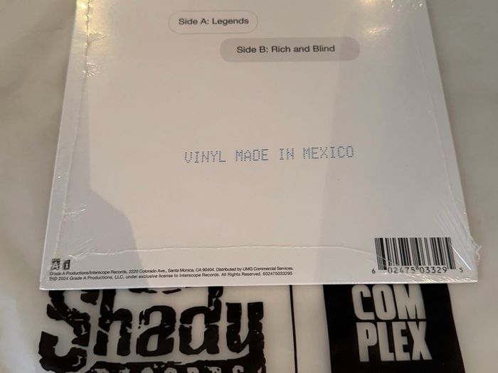 Juice WRLD 7"inch Rare Vinyl 'Rich and Blind'