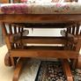 Solid Oak Wood Rocking Chair Image 7
