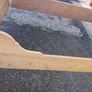 Antique  French Pine Sleigh Bed Image 5