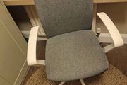 Grey and White Office Chair