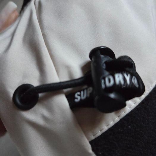 As new SUPERDRY Beige  Hooded Sports Puffer Jacket