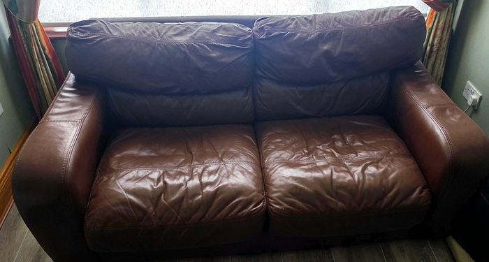2-Seater Leather Couch