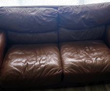 2-Seater Leather Couch