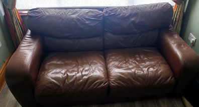 2-Seater Leather Couch