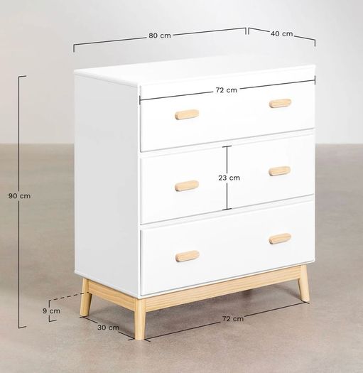 white drawers