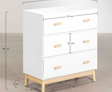 white drawers