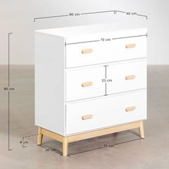 white drawers
