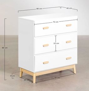 white drawers