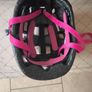 Halfords kids girls pink flowers cycling helmet S Image 2