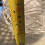 Gorgeous WATERFORD CRYSTAL 8 inches Footed SCALLOPED Bowl w/ Diamond Cut Pattern, Crafted In Ireland, Excellent Condition Image 3