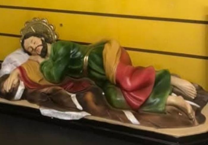 large 2 foot sleeping saint joseph