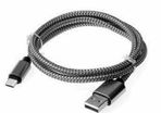 2 x USB-C Fast Charging QC 3.0/2.0 (1.0 M) & Data Sync Nylon Braided Cable (Brand New/Warranty)