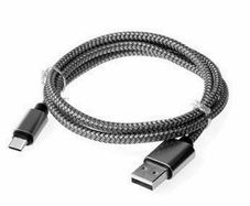 2 x USB-C Fast Charging QC 3.0/2.0 (1.0 M) & Data Sync Nylon Braided Cable (Brand New/Warranty)