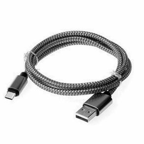 2 x USB-C Fast Charging QC 3.0/2.0 (1.0 M) & Data Sync Nylon Braided Cable (Brand New/Warranty)