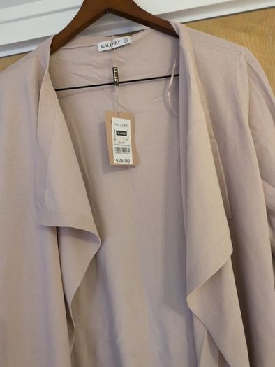 Gallery Blush Waterfall Cardigan.  S. XL- 14.  B.N.W.T.