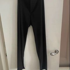Ribbed flared trousers
