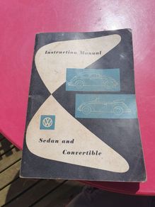 VW Beetle 1959 instruction manual