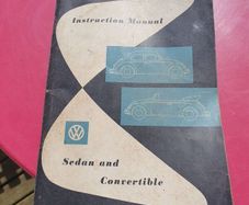 VW Beetle 1959 instruction manual