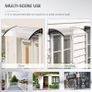 0.9 x 1.2 m Window Awning Door Canopy Modern Polycarbonate Cover Outdoor Rain Snow Sunlight Protection Hollow Sheet Image 6