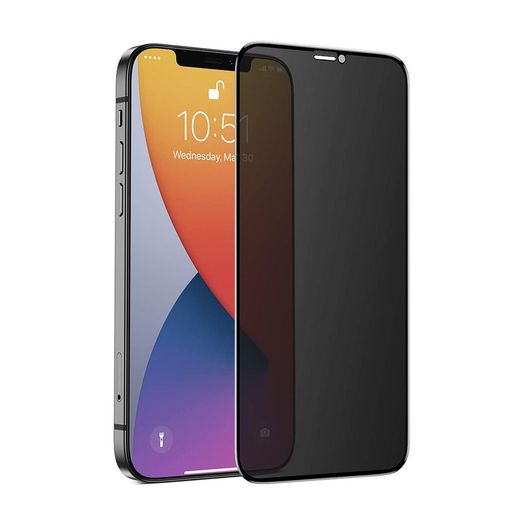 For iPhone 12 Pro Max Privacy Tempered Glass Anti Spy Screen Protector 9D New - FHT08IPTG