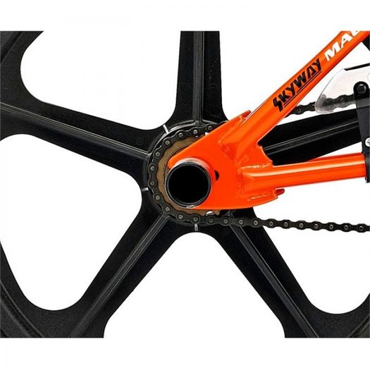11" Rooster BIG DADDY, 20" Black Skyway Mags, Neon Orange