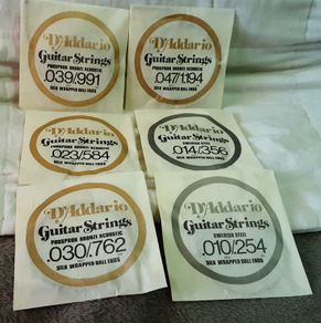 six guitar string's