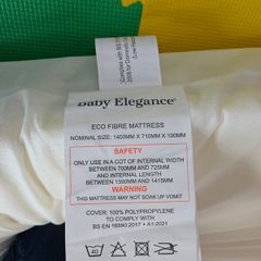 Baby Elegance cot mattress