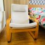 IKEA POANG rocking armchair + Footstool Image 2
