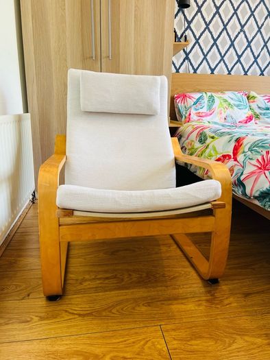 IKEA POANG rocking armchair + Footstool