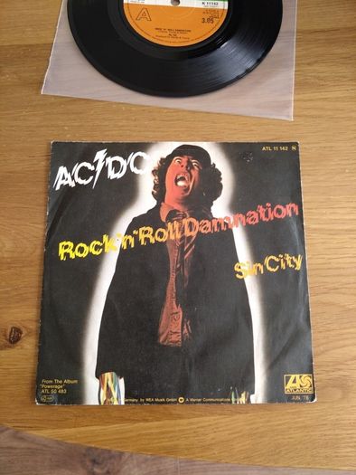 AC/DC Rock n Roll Damnation 7" UK Picture Sleeve