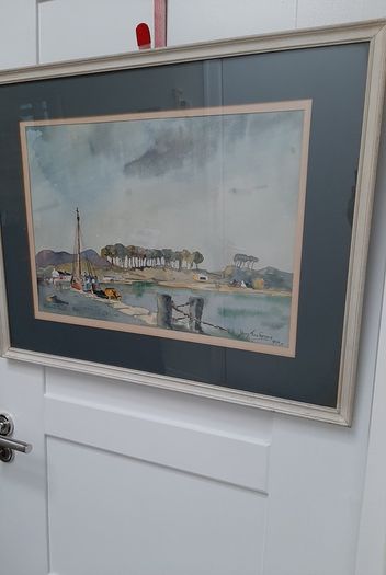 Kenmare Harbour watercolour 1972