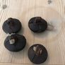 Vintage genuine leather buttons Image 2
