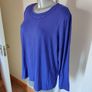 Habella lifestyle purple stretchy top size UK18/20 EU46/48 Postage included Image 3