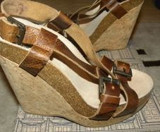 Beautiful Leather Strap Wedge
