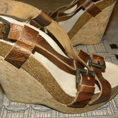 Beautiful Leather Strap Wedge