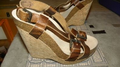 Beautiful Leather Strap Wedge
