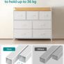 Industrial design with 7 drawers (Cloud white Oak beige) FREE P&P Image 8