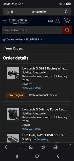 Logitech G923 Racing Wheel bundle