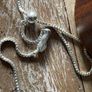 COS flower pendant silver plated recycled brass new Image 2