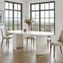 Extendable Dining Table  to up 180 metal base Image 2