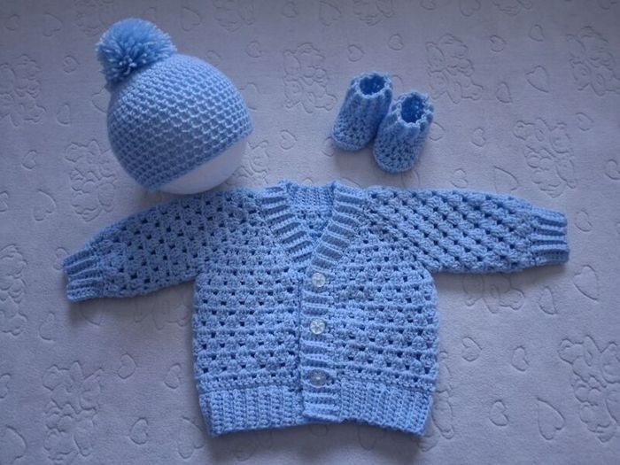 Handmade baby cardy sets 3-6 months