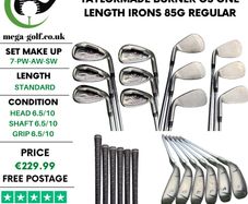 Taylormade Burner OS One Length Irons / 7-Pw-Aw-Sw / 85G Regular