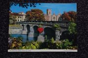 Ireland Postcard : The Salmon Weir Bridge , Galway City - A John Hinde Giant Postcard