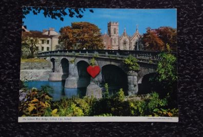 Ireland Postcard : The Salmon Weir Bridge , Galway City - A John Hinde Giant Postcard