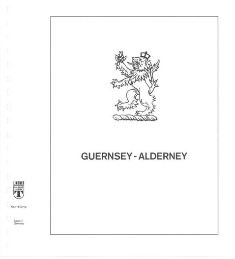 2012 & 13 Alderney Lindner-T Illustrated 18-ring hingeless album pages. Pages 49-56. These are new and have never been used. 8 pages